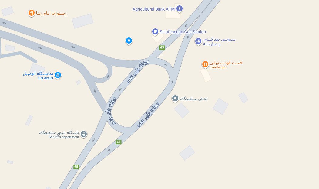 لوکیشن خودروبر سلفچگان